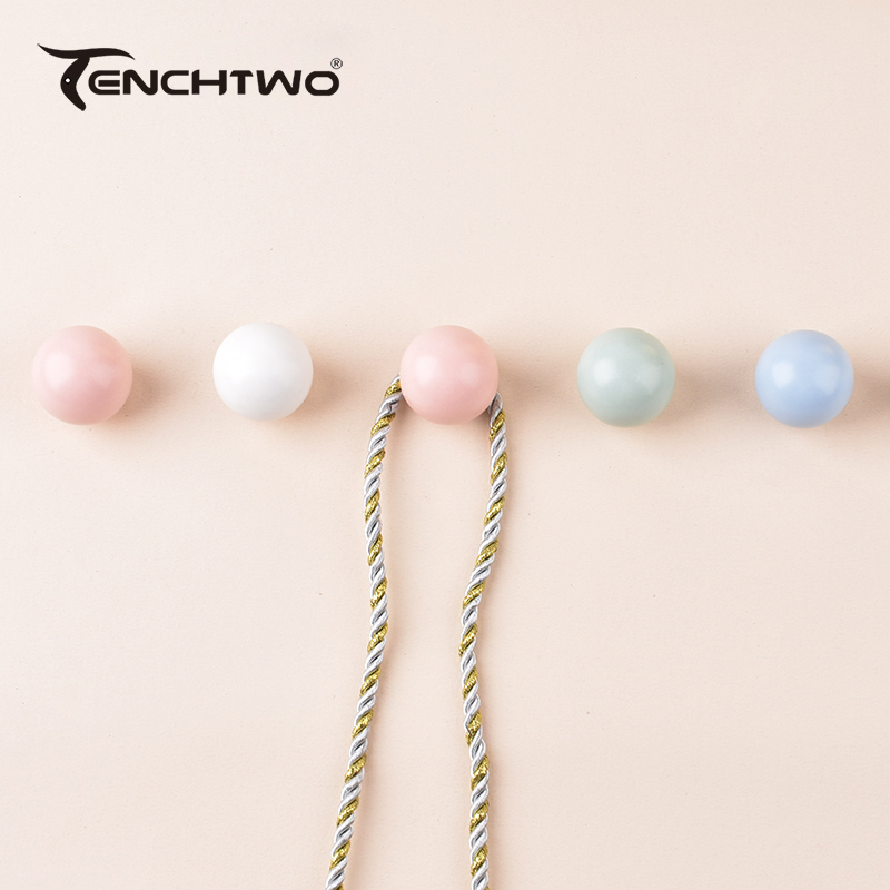 Universal Furniture Hardware - Round Ceramic Hook Clothes Hanger Hook