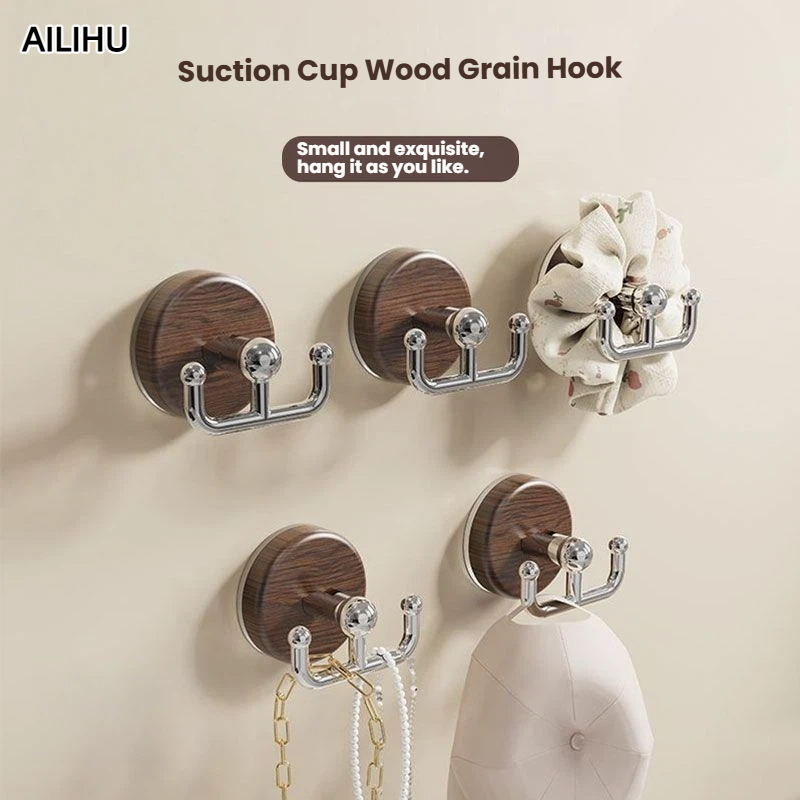 Door Stopper Heavy - Home Storage Wood Grain Suction Cup