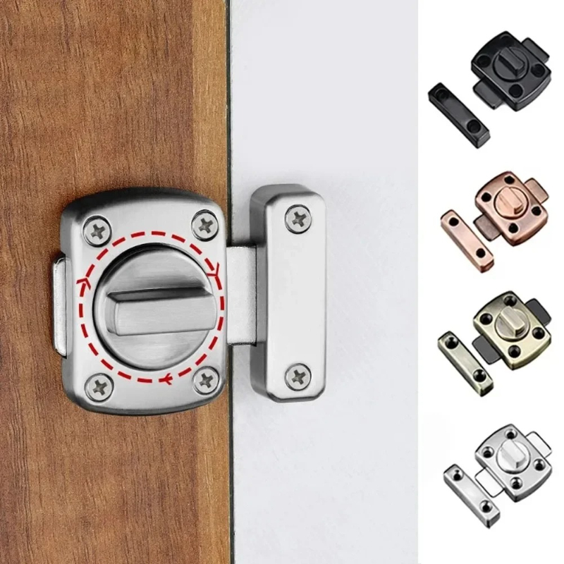 Door Stopper Heavy - Anti-theft Cast Metal Door Latch|Right Angle