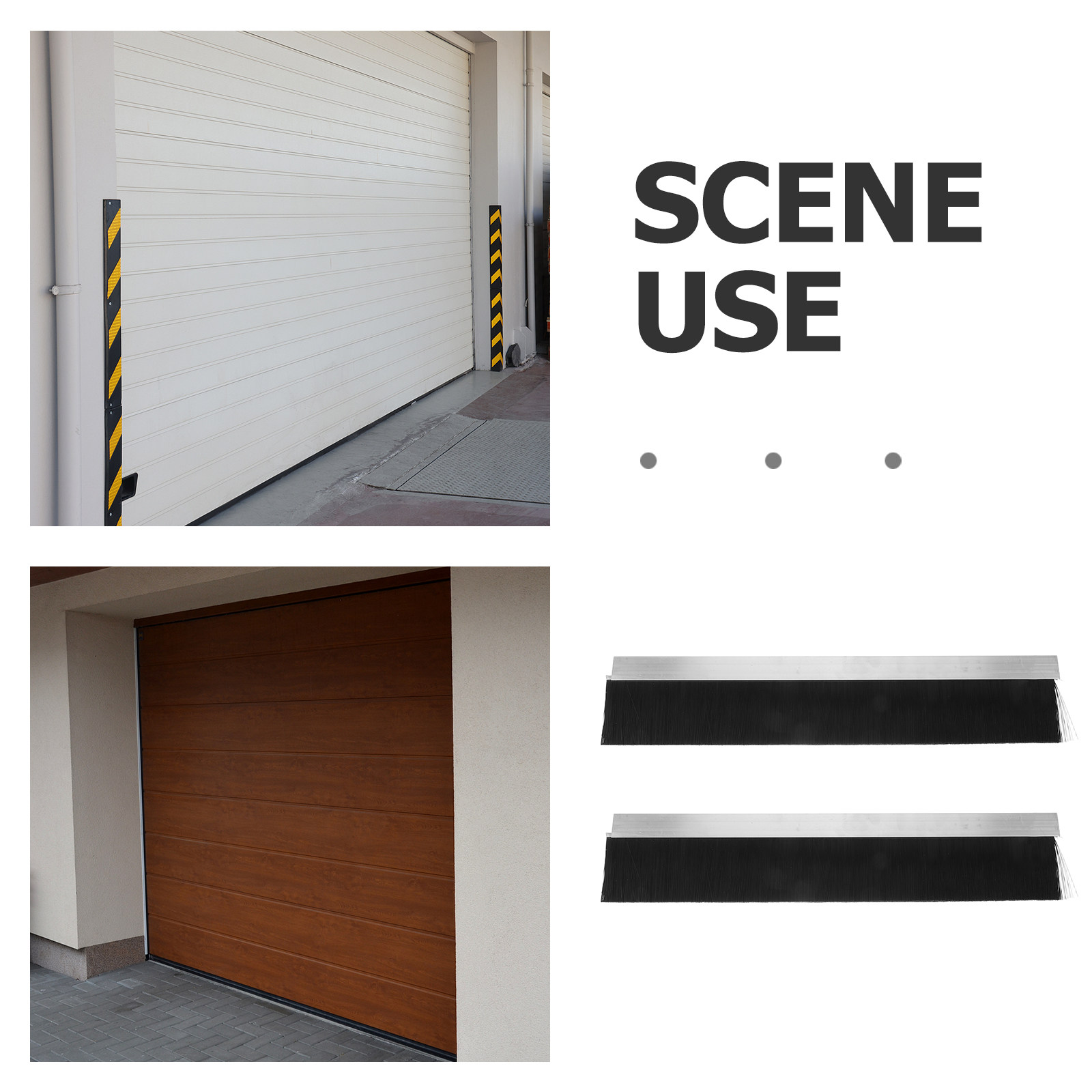 2Pcs Garage Door Brush Sweep 1 - Door Stopper Heavy review and price
