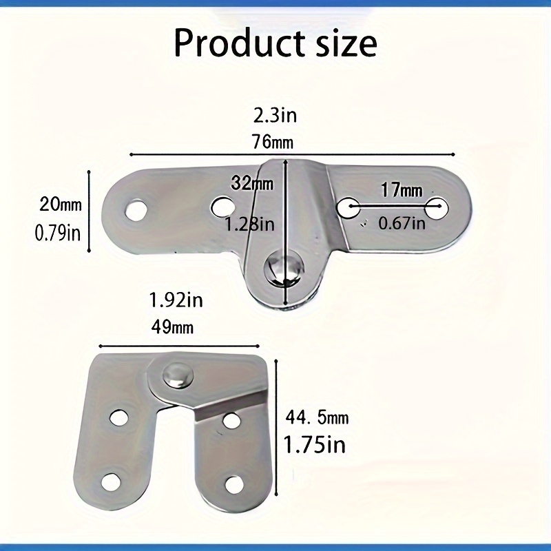 2PCS Ladder Folding Hinges Rot - Furniture Rotating Hardware review and price