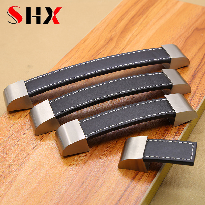 Modern High-grade Leather Hand - Vintage Furniture Hardware Pulls review and price