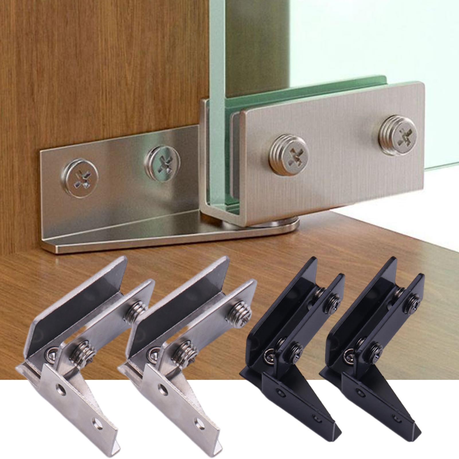 2pcs Non-Perforated Glass Door - Furniture Rotating Hardware review and price