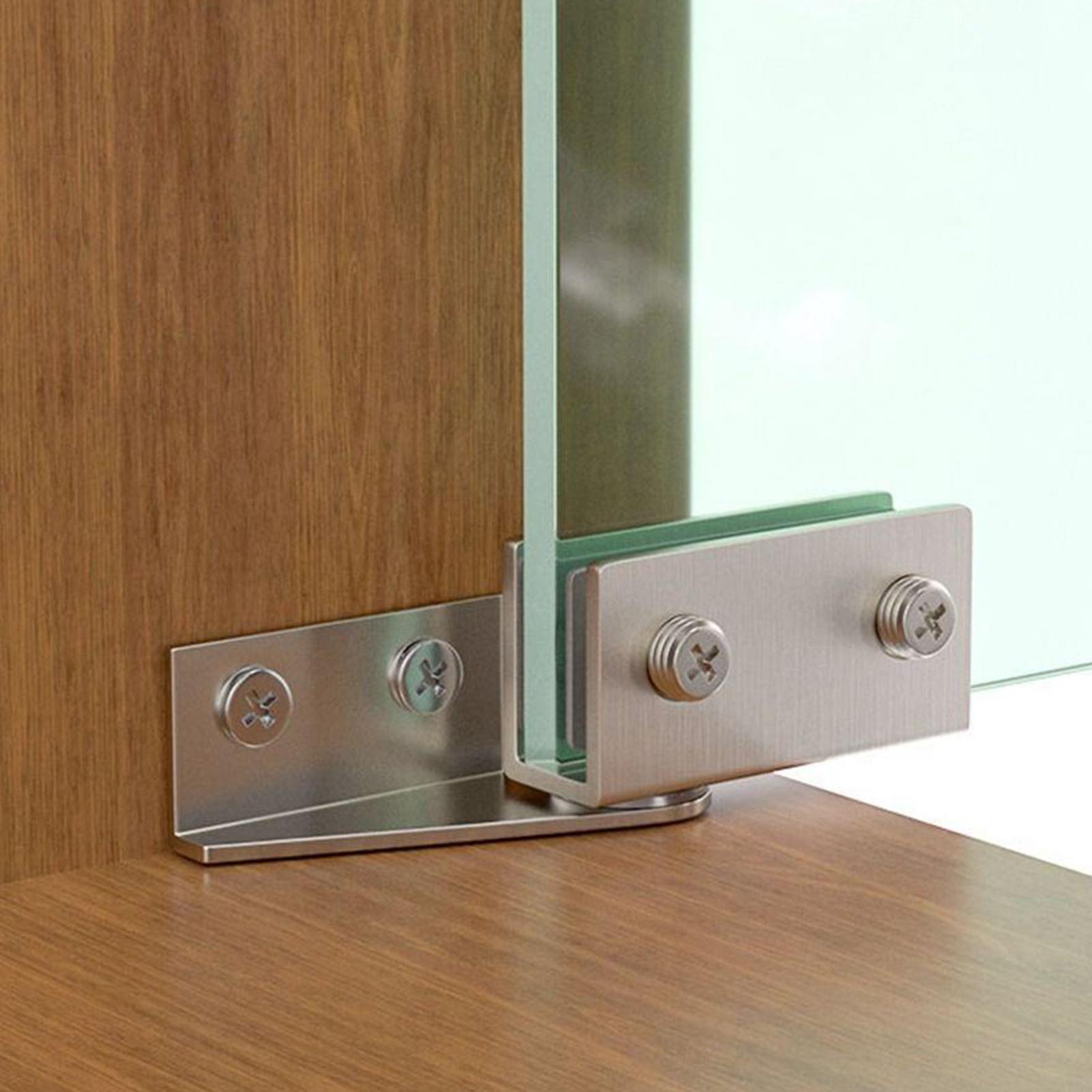 2pcs Non-Perforated Glass Door - Furniture Rotating Hardware review and price