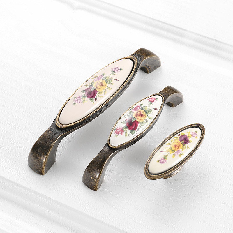 Vintage Ceramic Handle  Cabine - Vintage Furniture Hardware Pulls review and price