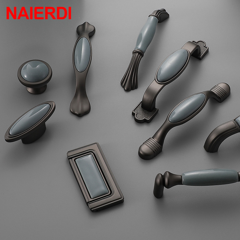 NAIERDI Ceramic Cabinet Knobs  - Vintage Furniture Hardware Pulls review and price